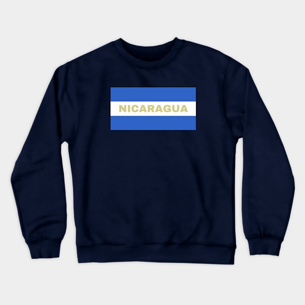 Nicaraguan Flag Colors Crewneck Sweatshirt by aybe7elf